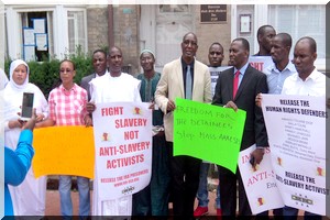 Manifestation devant l’Ambassade de Mauritanie à Washington, DC