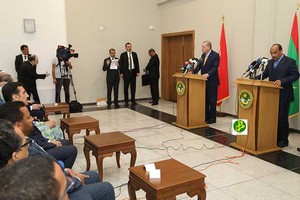 Conférence de presse des présidents mauritanien et turc