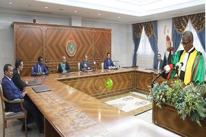 Conseil constitutionnel : Le Président et les membres prêtent serment devant le Président de la République