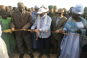 En images, le DG de TADAMOUN inaugure une école complète totalement équipée dans la nouvelle moughataa de Ghabou