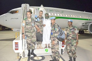 RCA: Retour d’une unité de l’armée mauritanienne accompagné d’un compatriote qui était porté disparu à Dembry 