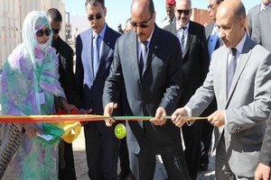 Nouadhibou : pose de la première pierre de la station de dessalement par le président Aziz