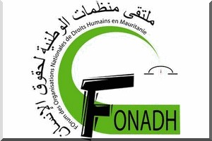 Forum des Organisations Nationales de Droits de l’Homme (FONADH) :  DECLARATION