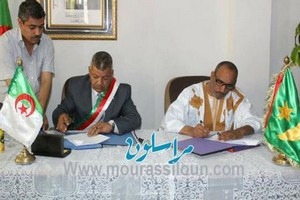 Accord de jumelage entre Tindouf (Algerie ) et Bir Oumghrein ( Mauritanie) /photos