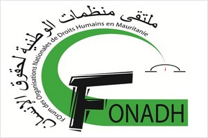 Forum des organisations nationales des droits humains en Mauritanie (FONADH): Déclaration