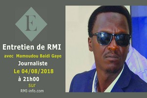 Vidéo. Entretien de RMI avec le journaliste Mamoudou Baidi Gaye 