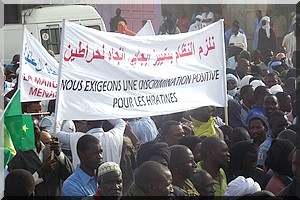 Marche du  Manifeste pour les droits des haratines à Nouakchott : Forte mobilisation [PhotoReportage]