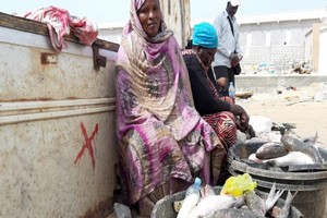 Nouakchott: Autour de la plage des pêcheurs, des femmes courage