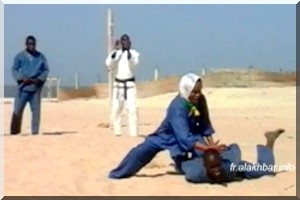 Sport: la ministre mauritanienne de la jeunesse et des Sports en démonstration de self défense [Vidéo] 