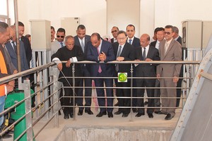 Le Président de la République inaugure le projet du réseau d’assainissement de Nouakchott 