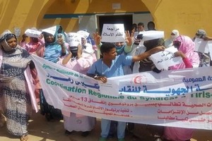 Manifestation du personnel de la santé à Zouerate