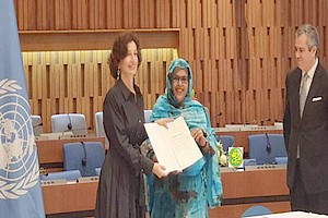 La Mauritanie remet à l’UNESCO ses documents de la convention contre le dopage