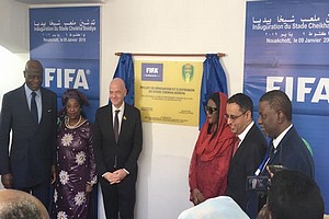 La FIFA en Mauritanie pour l’inauguration de l’impressionnant stade Cheikha Boïdiya
