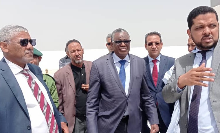 Visite du Président de l'AZF de Nouadhibou au terminal frigorifique à l'aéroport international de Nouadhibou