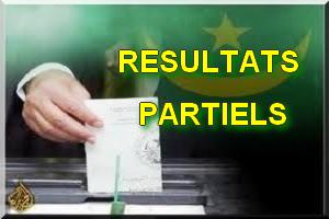 Résultats conditionnels partiels des scrutins législatifs et municipaux 