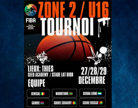 Tournoi de basket U16 Zone 2 : la sélection mauritanienne à Thiès 