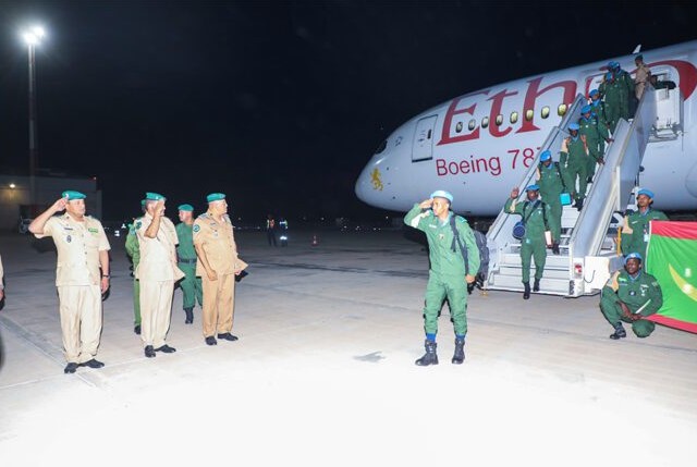 Le 15ème contingent de la Gendarmerie nationale regagne Nouakchott en provenance de la RCA