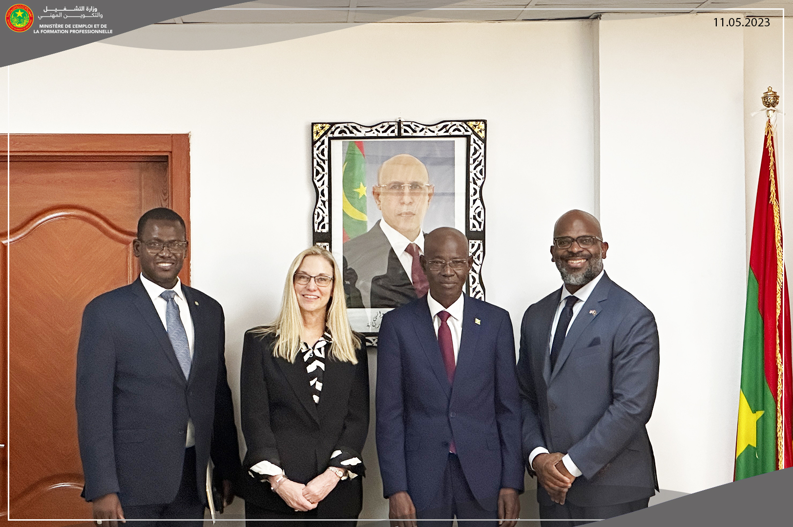 Le Ministre de l’Emploi reçoit une délégation de la Fondation des États-Unis pour le développement en Afrique