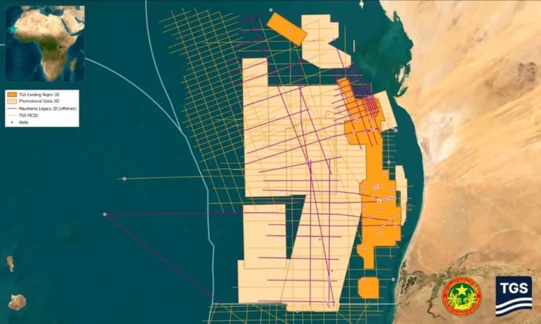 La Mauritanie élargit sa base de données sismiques marines de plus de 100 000 kilomètres carrés 