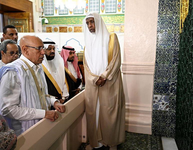  Après Qatar et les EAU, le président Ghazouani à Médine 