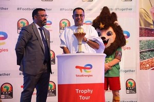 CAN TotalEnergies, Cameroun 2021 : le trophée de la CAN TotalEnergies 2022 de passage à Nouakchott