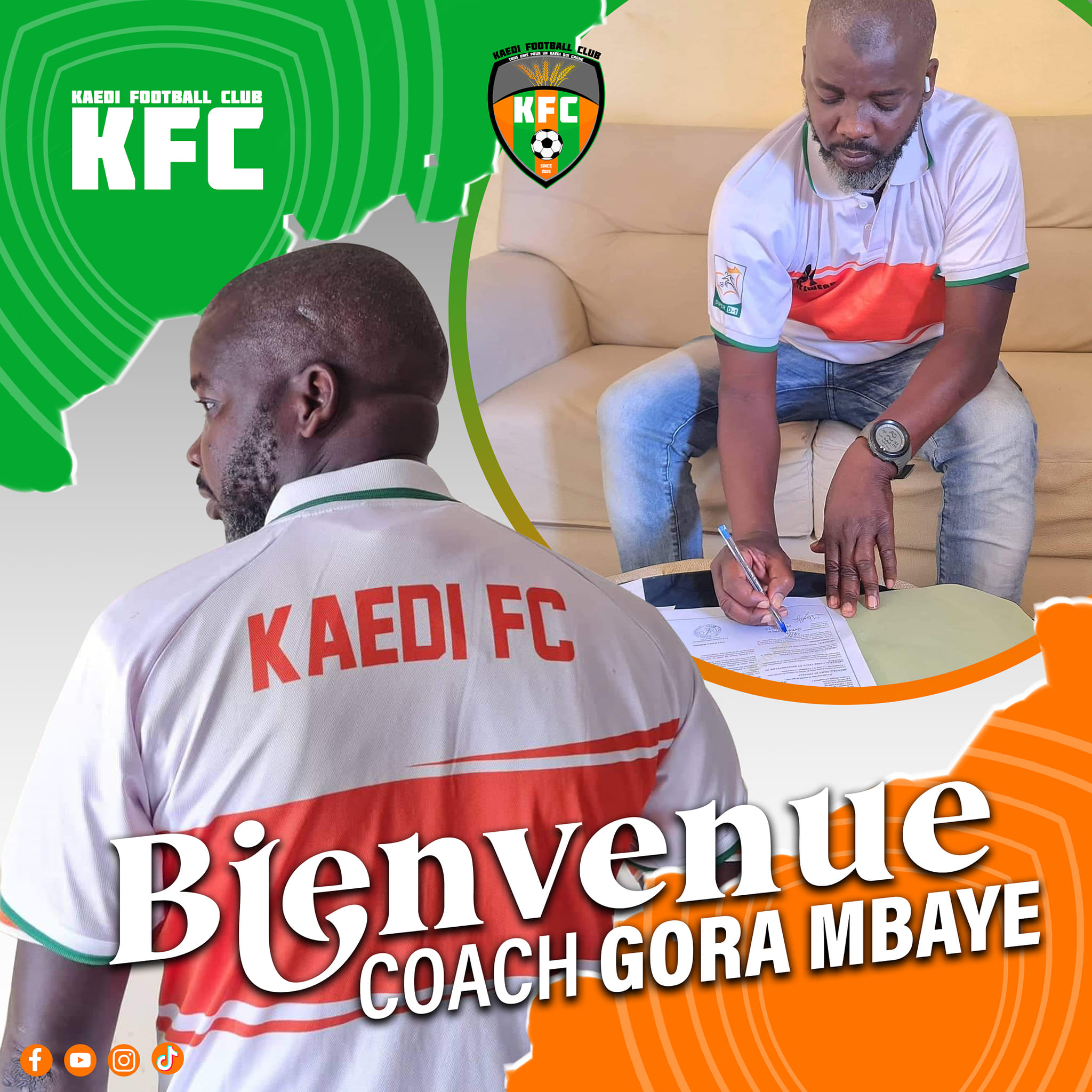 Kaédi FC : El Hadji Gora M’Baye à la barre technique 