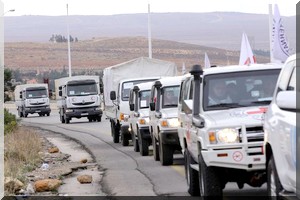  Syrie : la Croix-Rouge achemine de l'aide dans Madaya assiégée 