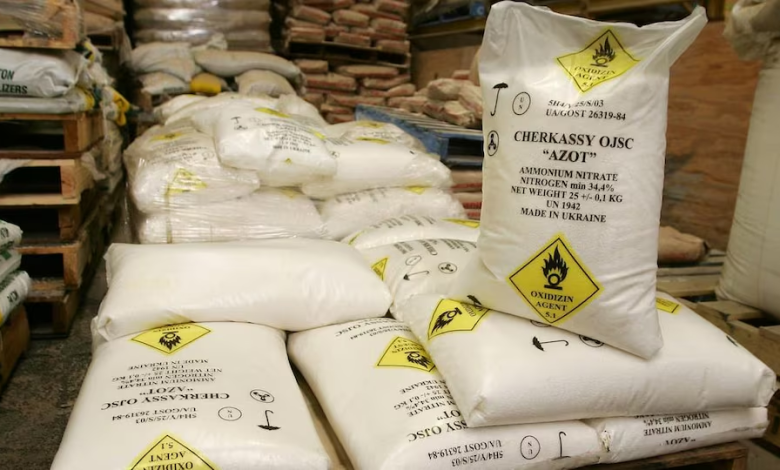 Nitrate d’ammonium en plein air : Une catastrophe évitée de justesse