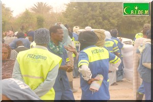 Les ouvriers de Pizzorno devant la présidence [PhotoReportage]