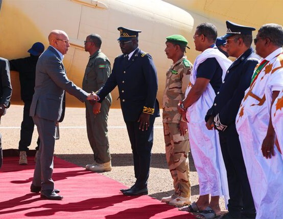 Mauritanie : Arrivée du Président de la République à Aïoun