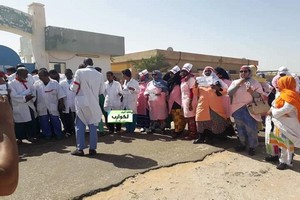 Crise sociale : Le personnel de santé du centre hospitalier de Rosso proteste