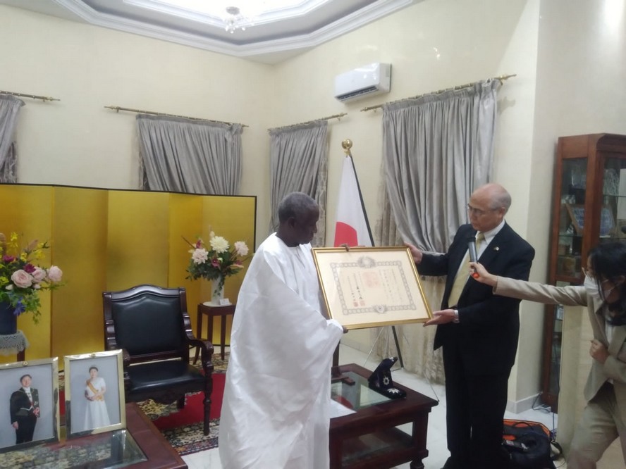 L’ex ambassadeur de Mauritanie au Japon décoré