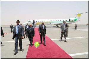 Le Chef de l'Etat supervise la réception par la Mauritania Airlines d'un nouvel avion