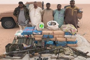 Communiqué de l'armée à propos de l'arrestation des 5 trafiquants de stupéfiants dans le Nord du pays