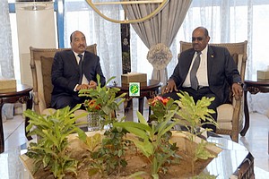 Le Président de la République s’entretient avec son homologue soudanais