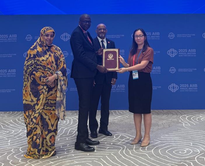 Officiellement, la RIM devient 103ème membre de la Banque Asiatique d’Investissement dans les Infrastructures