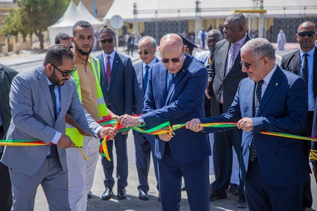 Mauritanie : le président Ghazouani inaugure le premier échangeur du pays, construit à Nouakchott