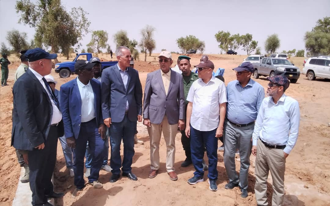 Le ministre de l’hydraulique visite les barrages de Baydam et de Chelkha Dakhna au Guidimagha