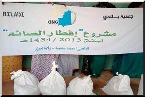 ONG Biladi distribue 2.6 tons de denrées alimentaires à Chinguetti - [PhotoReportage]