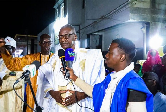 Le candidat Mamadou Bocar Ba préside un meeting électoral à Nouadhibou