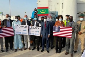 La Mauritanie reçoit 302 400 doses de vaccin Johnson fournies par les États-Unis d'Amérique 