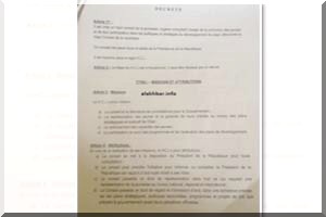 Mauritanie: un haut Conseil de la Jeunesse et 183 millions UM d’émoluments non budgétisés