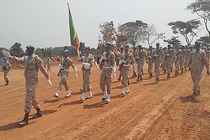 Honneurs à 750 casques bleus mauritaniens déployés à Bambari
