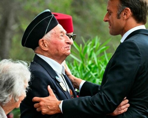 Emmanuel Macron rend hommage aux soldats coloniaux lors de la 80e anniversaire de l’opération Dragoon