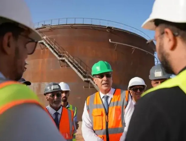 Le ministre de l’Energie et du Pétrole en visite sur le site de construction des nouveaux entrepôts de carburant au PAN 