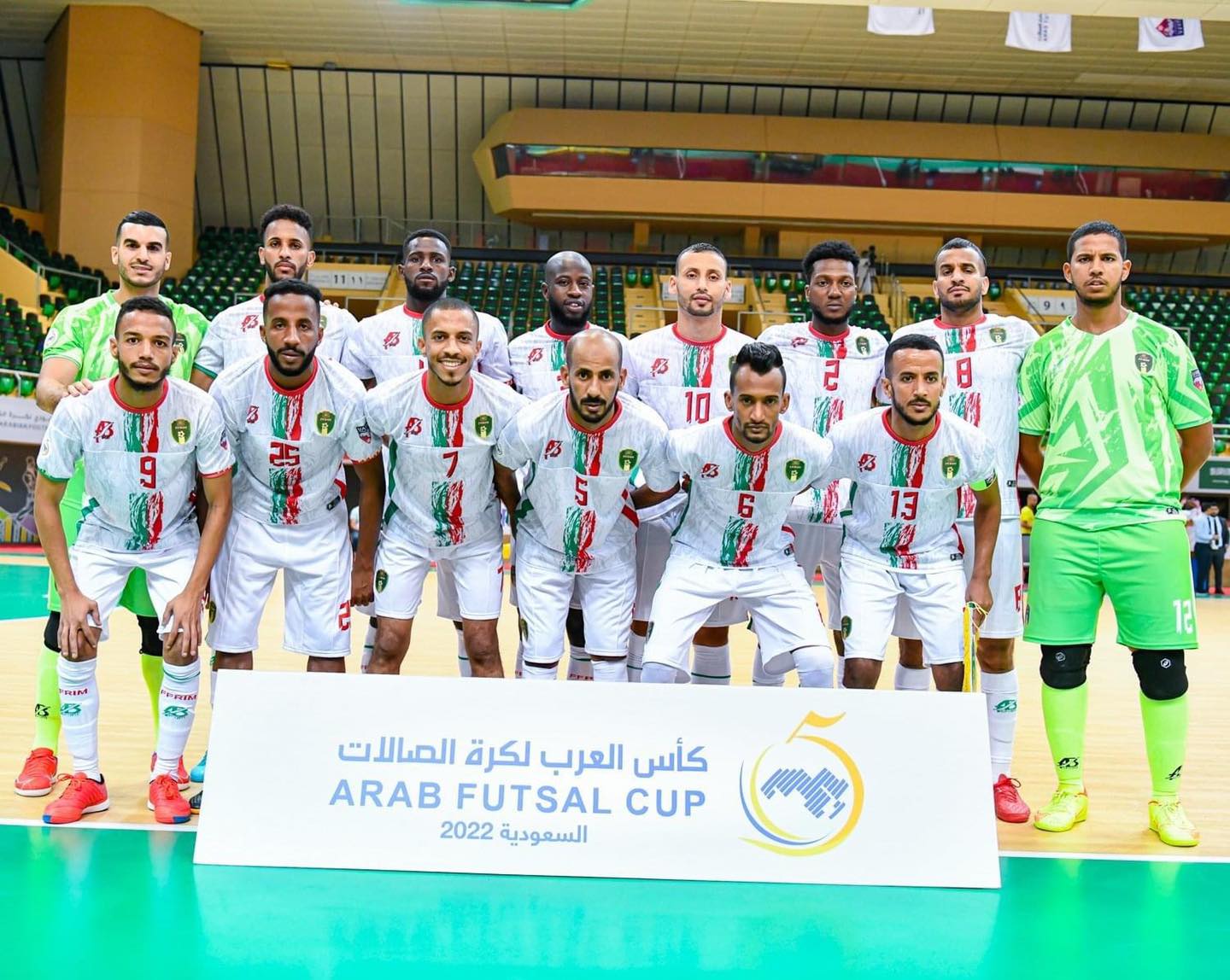 Coupe arabe de futsal : la Mauritanie punit la Somalie (8-1) et prend la tête du groupe A devant le Maroc