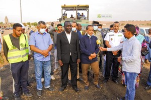 Un accord a été conclu avec les entreprises qui exécutent la construction de la route du port de N’Diago