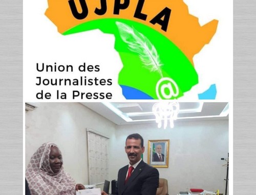 Message de félicitation de l’UJPLA International remis au Ministre de la Culture