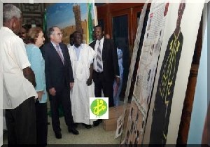 La France remet au musée national à Nouakchott une exposition constituée de 20 tableaux. 