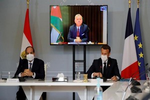 Israël-Gaza : Macron et le président égyptien s'entretiennent avec le roi de Jordanie
